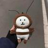 PP Cotton Cockroach Self-deprecating Bear Doll Chiikawa Plush Dolls  Hanging Accessory