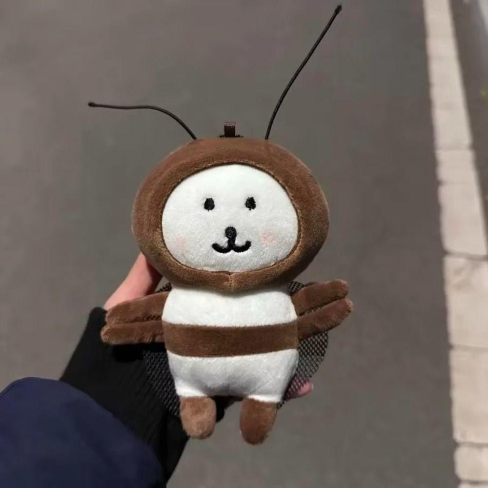 PP Cotton Cockroach Self-deprecating Bear Doll Chiikawa Plush Dolls  Hanging Accessory