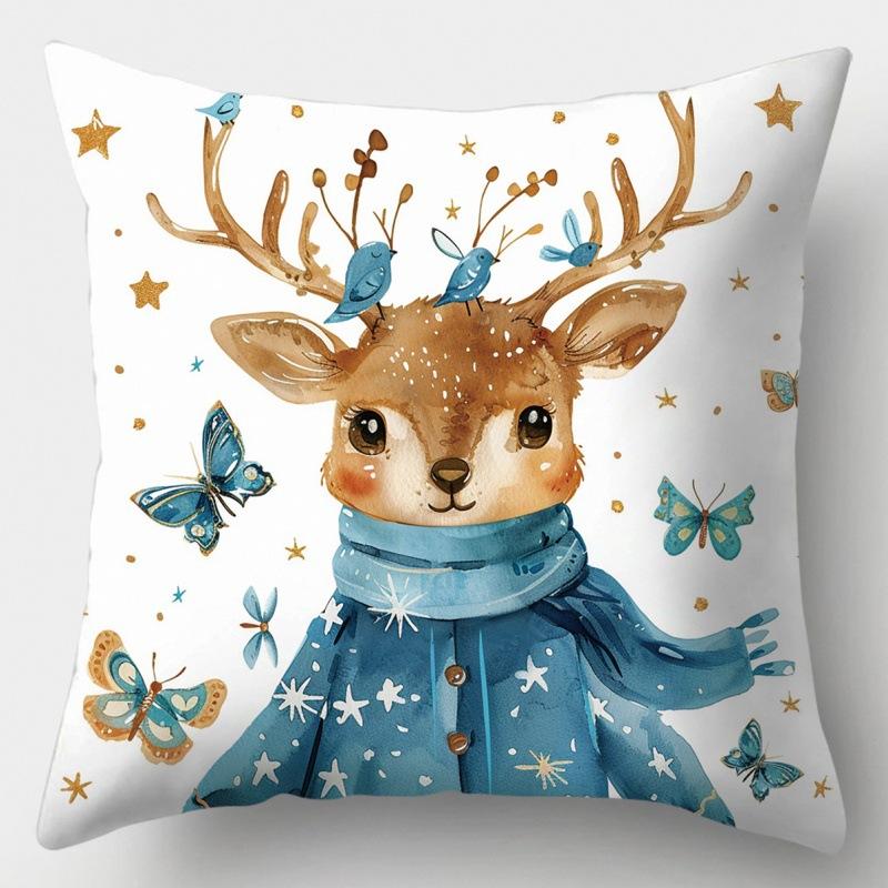 Christmas Pillowcase Office Seat Cushion Home Bedside Pillowcase