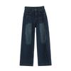Petite Women's Fleece-Lined Wide-Leg Jeans: Slim-Fit, Stretchy, Fashionable, and Personalized for Autumn/Winter.