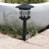 Solar Powered LED Pillar Lamp Outdoor Garden Yard Decorative Auto On/Off Light