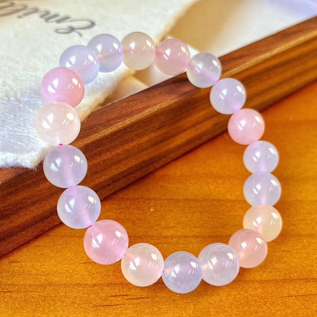 Vintage Happy Dopamine Colored Candy Quartzite Stone Bracelet Bracelet Atmosphere Jewelry