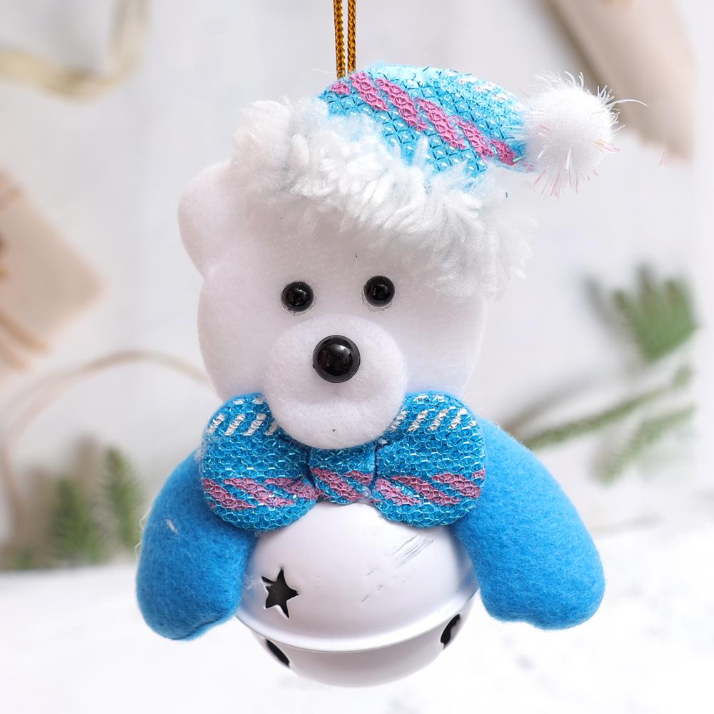 12/1Pcs Christmas Plush Doll Ornaments Santa Claus Snowman Xmas Tree Hanging Pendants Home Xmas New Year Party Decorations Gifts