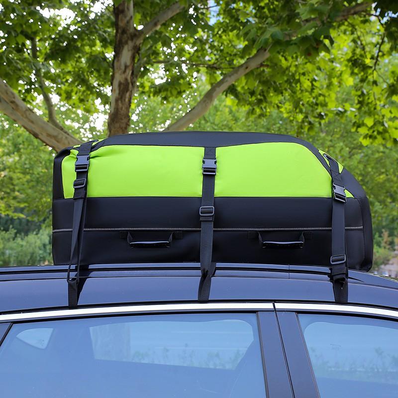 3000g Waterproof Roof Top Cargo Bag SUV Car Trunk Storage Oxford Fabric Universal Fit Tie-Down Mounting