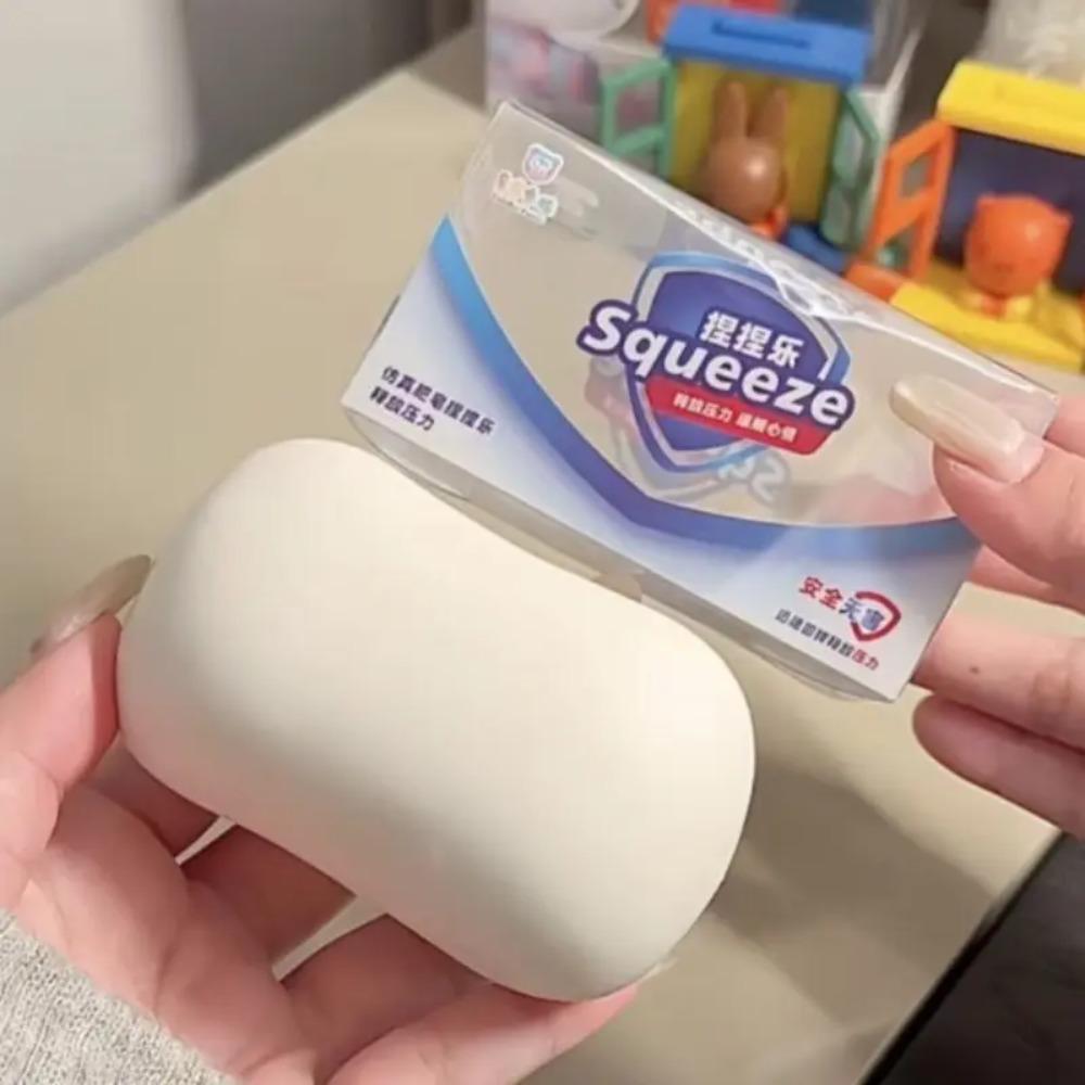 New Blandito Original Slow Rebound Soap Toy, Stress Reliever, Soft Simulated Soap Pressing Design, Relaxing Toy!