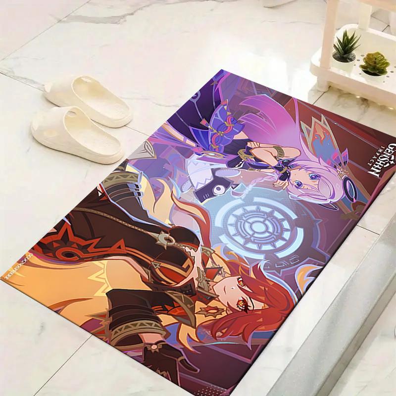 1Pc Fantasy Heroes Unite Rug, Office Carpet Indoor Outdoor Doormat, Non-Slip, Comfortable, Living, Christmas Halloween, Xmas Gift S1137