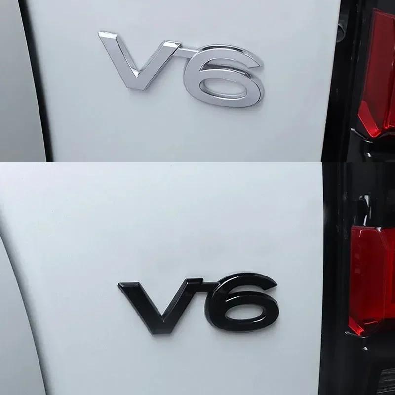3D Premium 5.7 V6 V8 Car Engine Hood Fender Trunk Tail Rear Decal Emblem Badge Sticker for Prado
