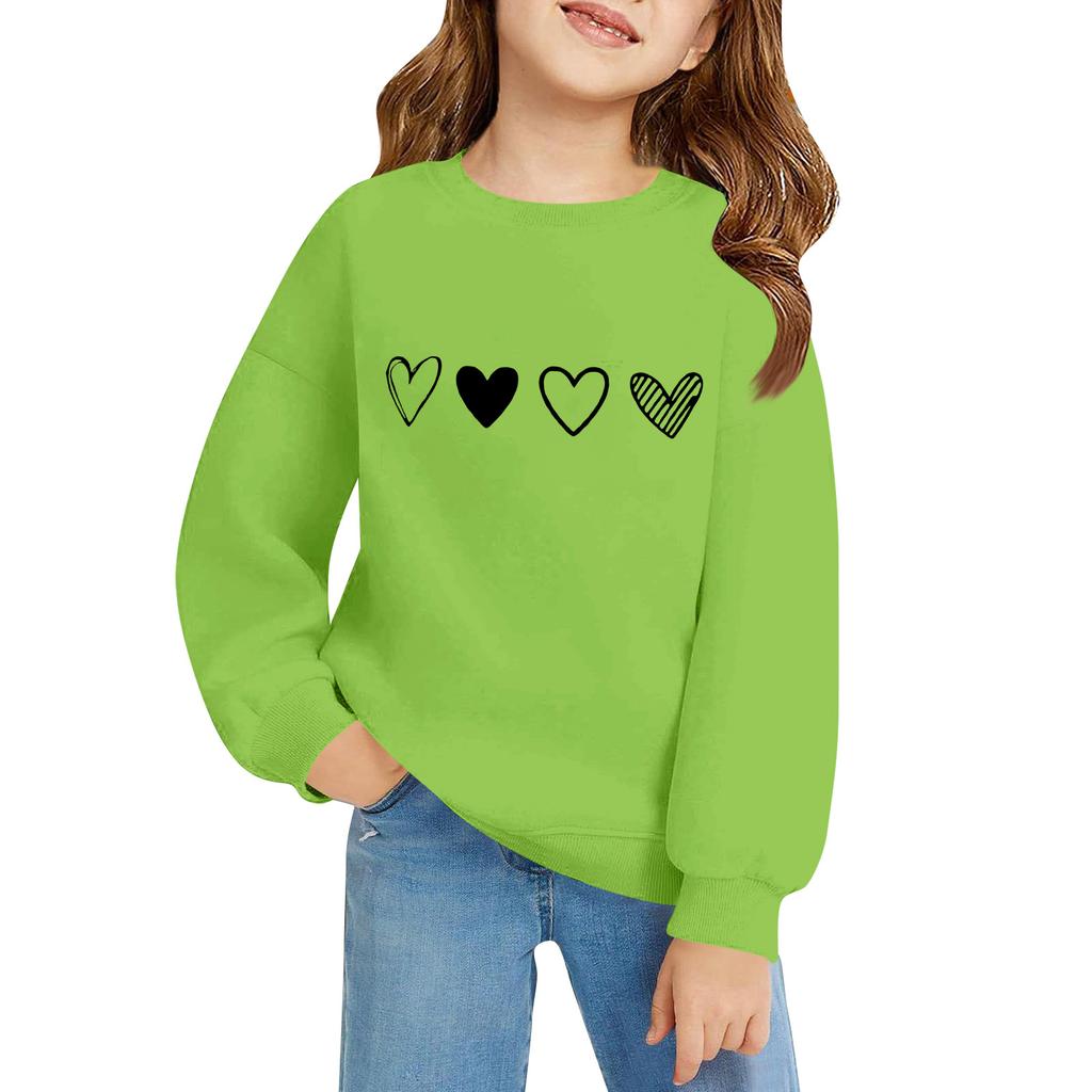 Kinder Langarm Lockerer Pullover Buchstabenaufdruck Rundhals Sweatshirt