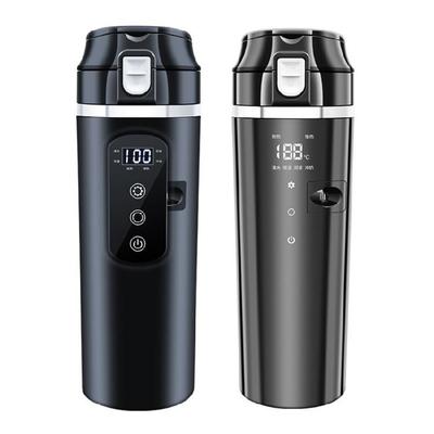500ml Car Heating Cup Stainless Steel Electric In-car Travel Heating Cup 12V 24V