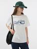 Deonseuteu Unisex Wave Logo T-Shirt_Udts5B125_Off White