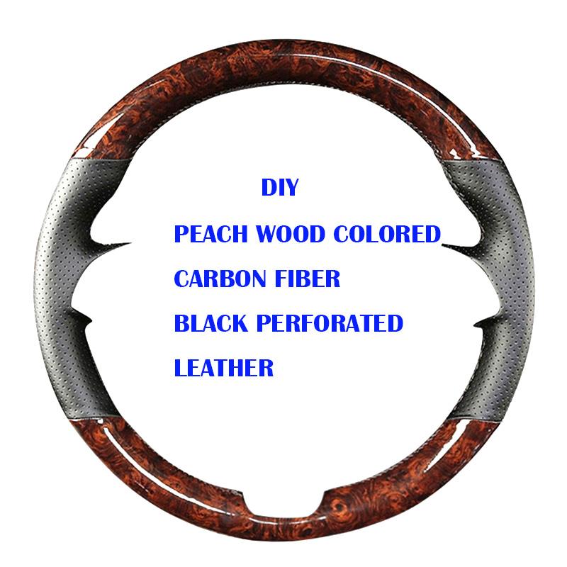 AFR1 Customized Car Steering Wheel Cover for Jeep Grand Cherokee WK Commander XK 2006-2010 Hand-Stitch Leather&Carbon Fiber Interior