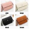 Fashion Women Shoulder Bags Pure Color Handbags beige