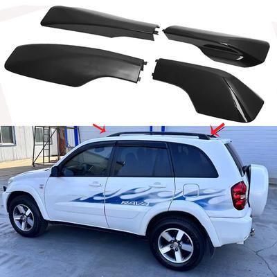 Čierny 4ks strešného nosiča Náhradný kryt lišty pre TOYOTA RAV4 2001 2002 2003 2004 2005 Autopríslušenstvo