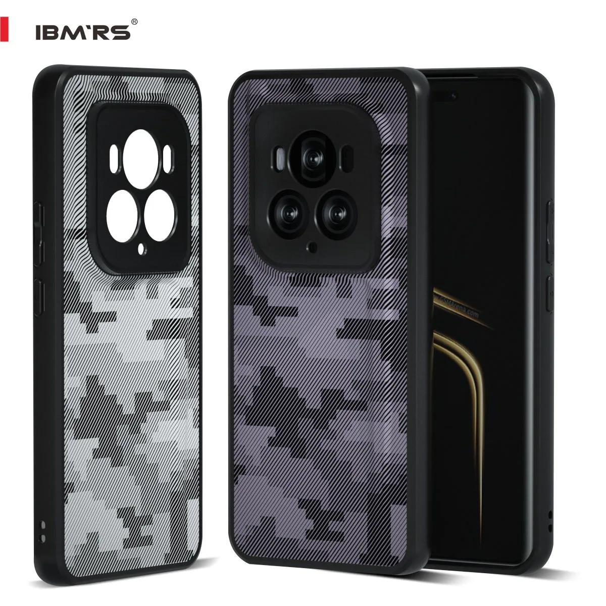 

(Comes with wrist strap)IBMRS for Honor Magic6 Ultimate Phone Case, Shockproof Military-Grade Protection, Black Camo
