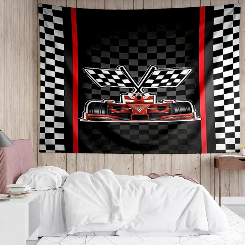 Rennsport-Druck Wandteppich, Hintergrund, Einfache Montage, Ideal für Schlafzimmer, Büro & Wohnzimmer, mit Ästhetischer Wanddekoration.