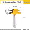 45-Degree Tenon Joint Trimmer, Mortise and Tenon Woodworking Engraver, 90-Degree Right Angle Milling Cutter, Panel Joining Blade