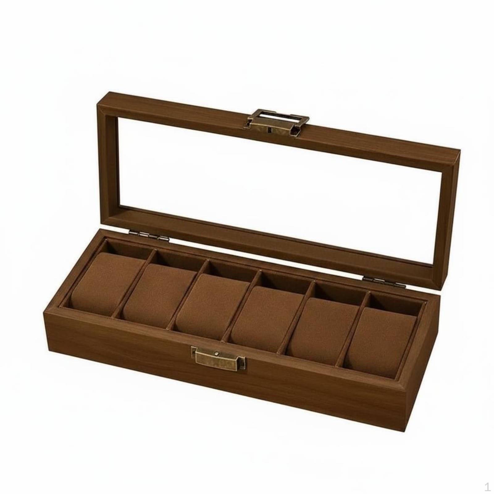 Watch Box Large Capacity Dustproof Storage Dust Protection Home Organizer 6 Slot Soft 6 Slot Standard