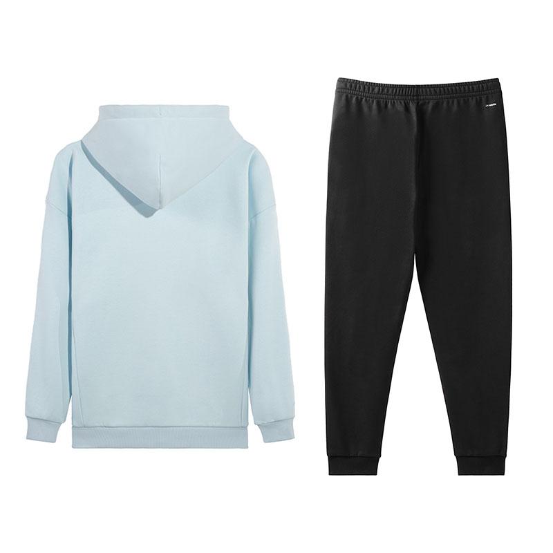 Li-Ning Comfortable Pullover Hoodie And Long Pants Casual Sports Suit Unisex suit AWDVJ00-3+AKLVC87-1