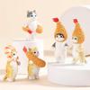 AAGWW Gachapon Toy Anime Figure Cat Toy Set, Model Decoration, Party Item, Cute Ornament (Product Contents: 5-Piece Cat COS Tempura Set)