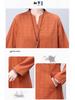 2024 Casual Loose-Fit Pure Cotton Dress for Middle-Aged Women: Long-Sleeved, Belly-Covering, Age-Reducing for Spring and Autumn