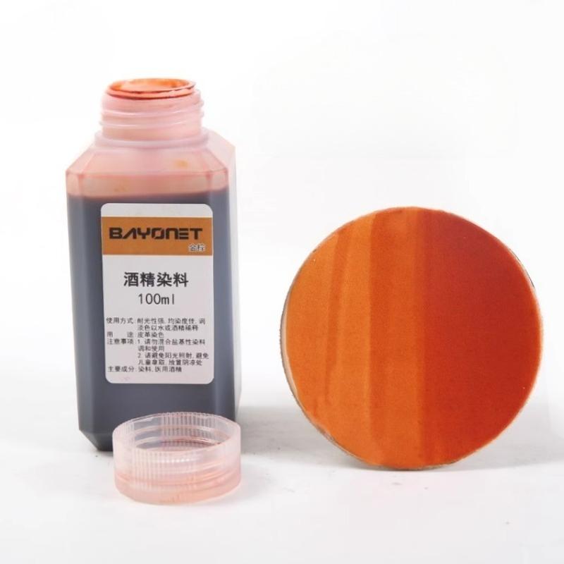 DIY Leather Alcohol Dye Leather Carving Alcohol Dye 100ml/ Be Used for Color Restoration Can Be Diluted Color-changing Agent