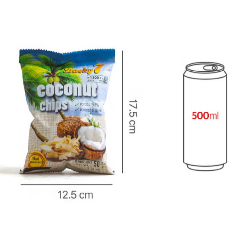Lucky7 Coconut Chips 50g X 2 Packs