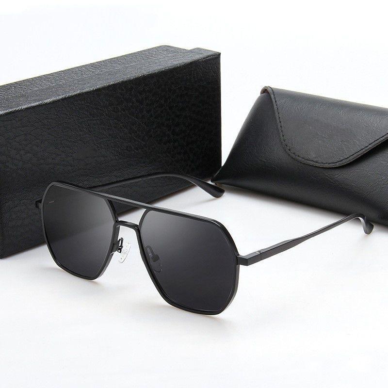 Vintage Polarized Sunglasses Men Fashion Black Shades Eyewear Retro Trendy Brand Design Sun Glasses For Driving Fishing