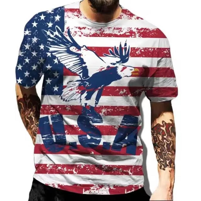 Men's T-Shirt Quick Drying Tops Summer Fashion Street Short Sleeve Tee Shirts 3D Graphic Print Tees Oversized Male Clothing