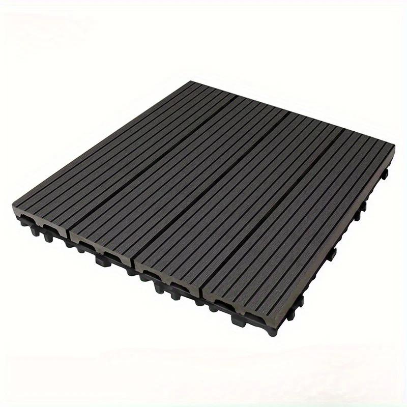 22pcs Outdoor plastic wood flooring splicing wood plastic flooring garden terrace flooring plastic wood composite flooring