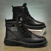 Men's Shoes Autumn New Men's Martin Boots Versatile Shoes Non-slip and Wear-resistant Platform Sports Board Shoes