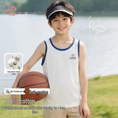 Boys' Pure Cotton Summer Vest