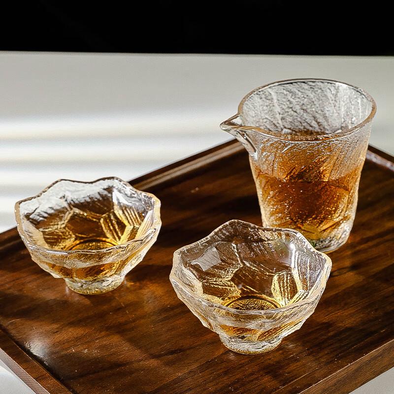 JIUMUQING Retro Xuanbing Glass Kung Fu Tea Brewing Cup