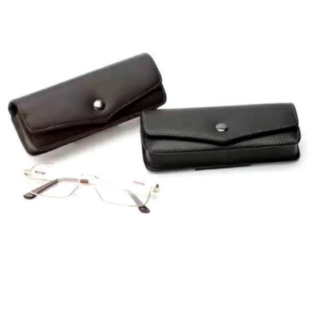 Belt Hanging Glasses Case Scratch-Resistant Portable Eyewear Case Glasses Storage Box Convenient Pu Leather Glasses Holder