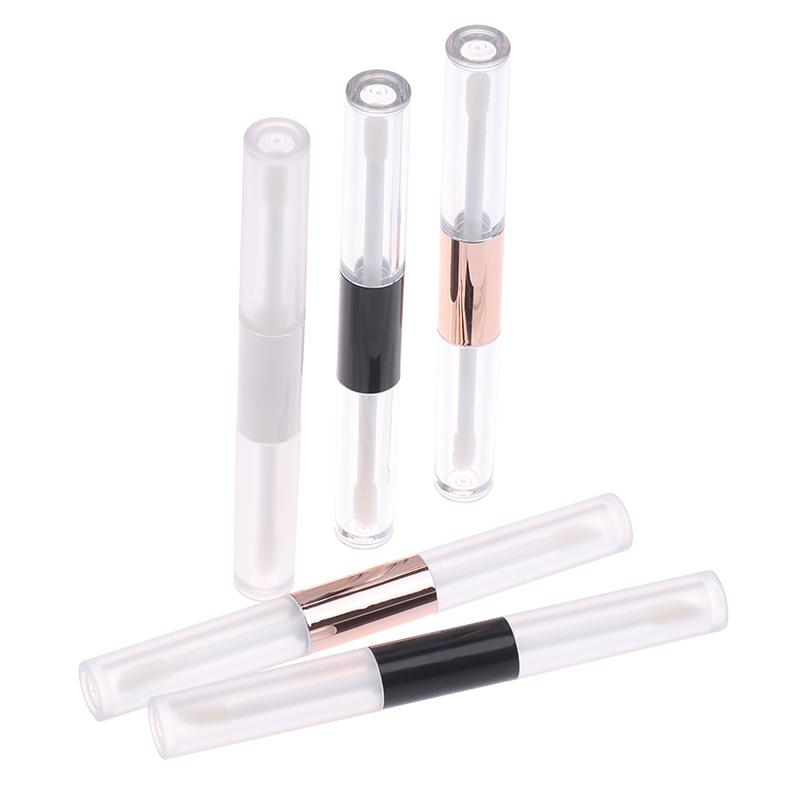 Double Head Clear Empty Mascara Tube With Wand Diy Eyeliner Tube Lip Gloss Bottle Packaging Eyelash Cosmetic Container Bottle