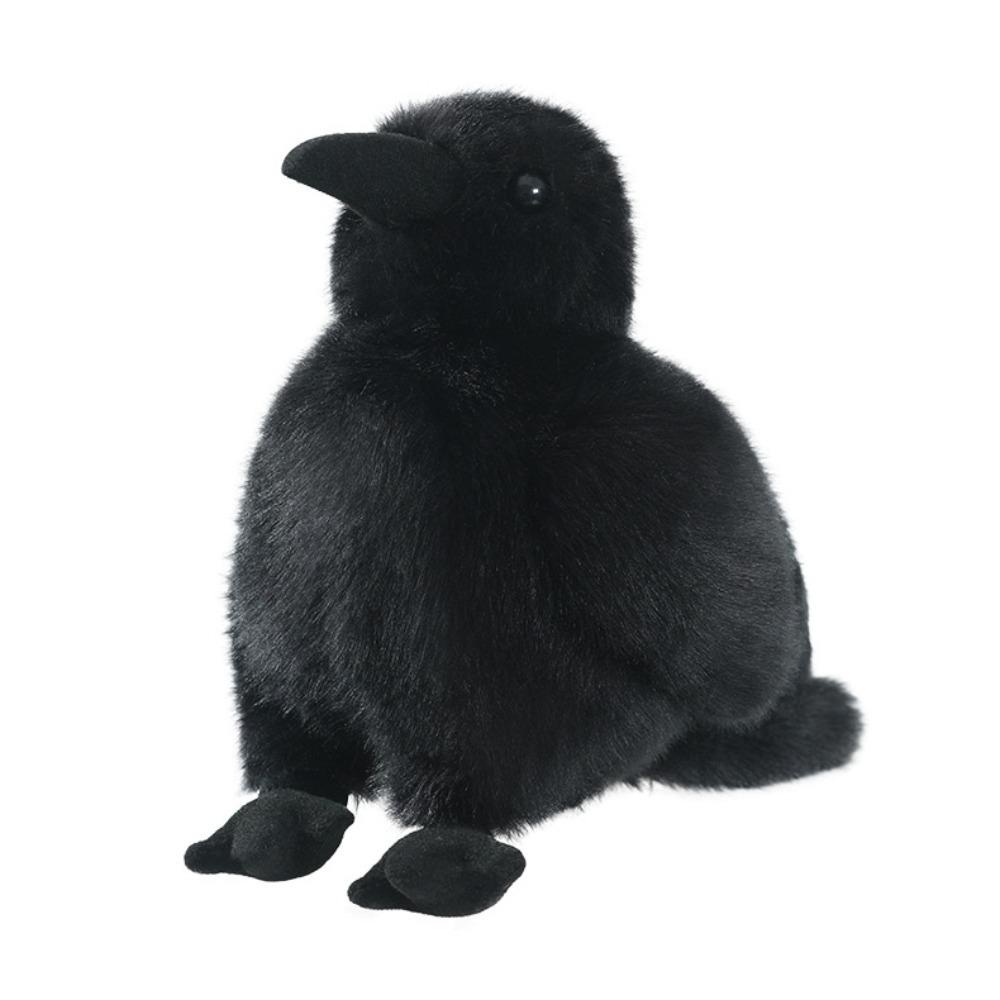 Interesting Crow Plush Toy Soft Plushie Funny Animal Plush Doll Black Crow Doll  Kids Toy