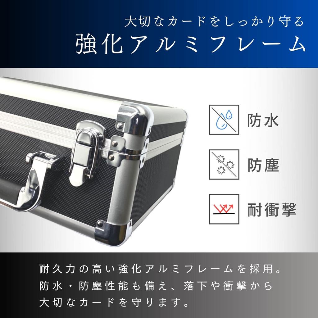 SPICA Trading Card Attache Case Large Capacity 2800 Cards Storage Box Aluminum Case Trading Card Storage Storage Carrying Card Attache (Trading Case)