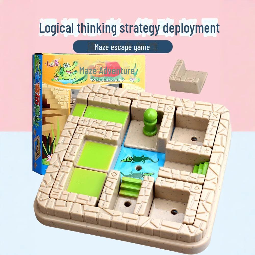 Labyrinthe de crocodiles Little Sweetie: Huarongdao, jeu de société de logique pour enfants