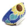 Waza no Kura Kutani Ware Rice Bowl with Sunflower Design, Ceramic, Luxury Brand, Japanese Tableware, Perfect Gift for 70th Birthday