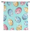 Easter Egg Blue Background Tulle Curtains for Living Room Bedroom Voile Sheer Curtain Window Home Decor Drapes