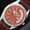 AUTOMATIC VINTAGE REFURBISHED SEIKO 5 6309A JAPAN MENS RED DIAL WATCH A440714-4