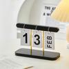 Simple Living Room Office Decoration Wooden Calendar Ornament Modern Desk Accessories Simple Home Decor Crafts Gift