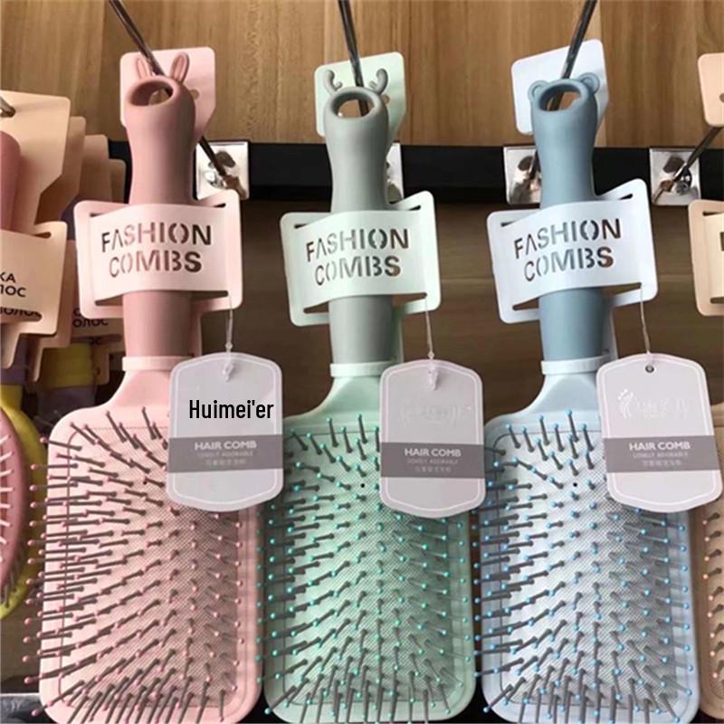 Cute Pet Air Cushion Comb: Plastic Massage Comb for Smoothing Curly Hair, Scalp Care for Women and Students