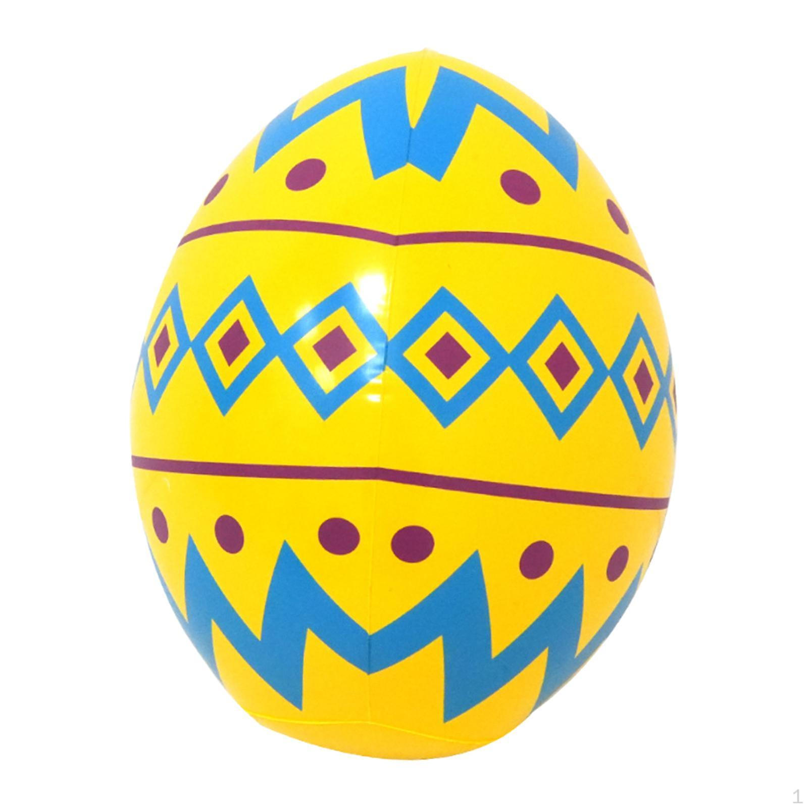 

Надувное пасхальное яйцо, украшение, подвесное украшение 10,63x13,78 дюймов, декоративное из ПВХ, цветное жёлтый