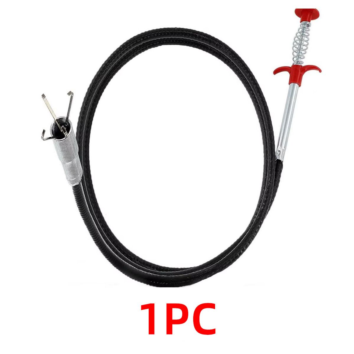 

1/2PCS Sewer Unclogger Household Kitchen Bathroom Drainage Pipe Manual Telescopic Cleaning Tool Flexible Grip Sturdy And Durable