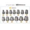 14 Pcs Impact Bolt & Nut Remover Set  Steel Bolt Extractor Tool Set with Solid Storage Case for Industrial