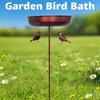 5 Claw Ground Plug Freestanding Birdbath Standing Bowl Bird Feeding Station  Outdoor Garden