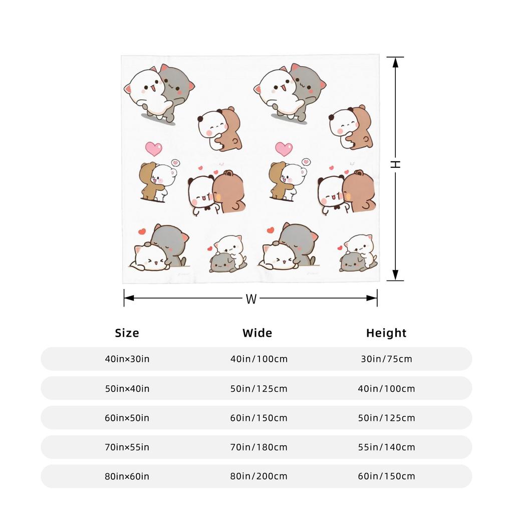 Cute Cartoon Bubu Dudu Blanket Cover Flannel Throw Blankets Summer Air Conditioning Printed Soft Warm Bedspread