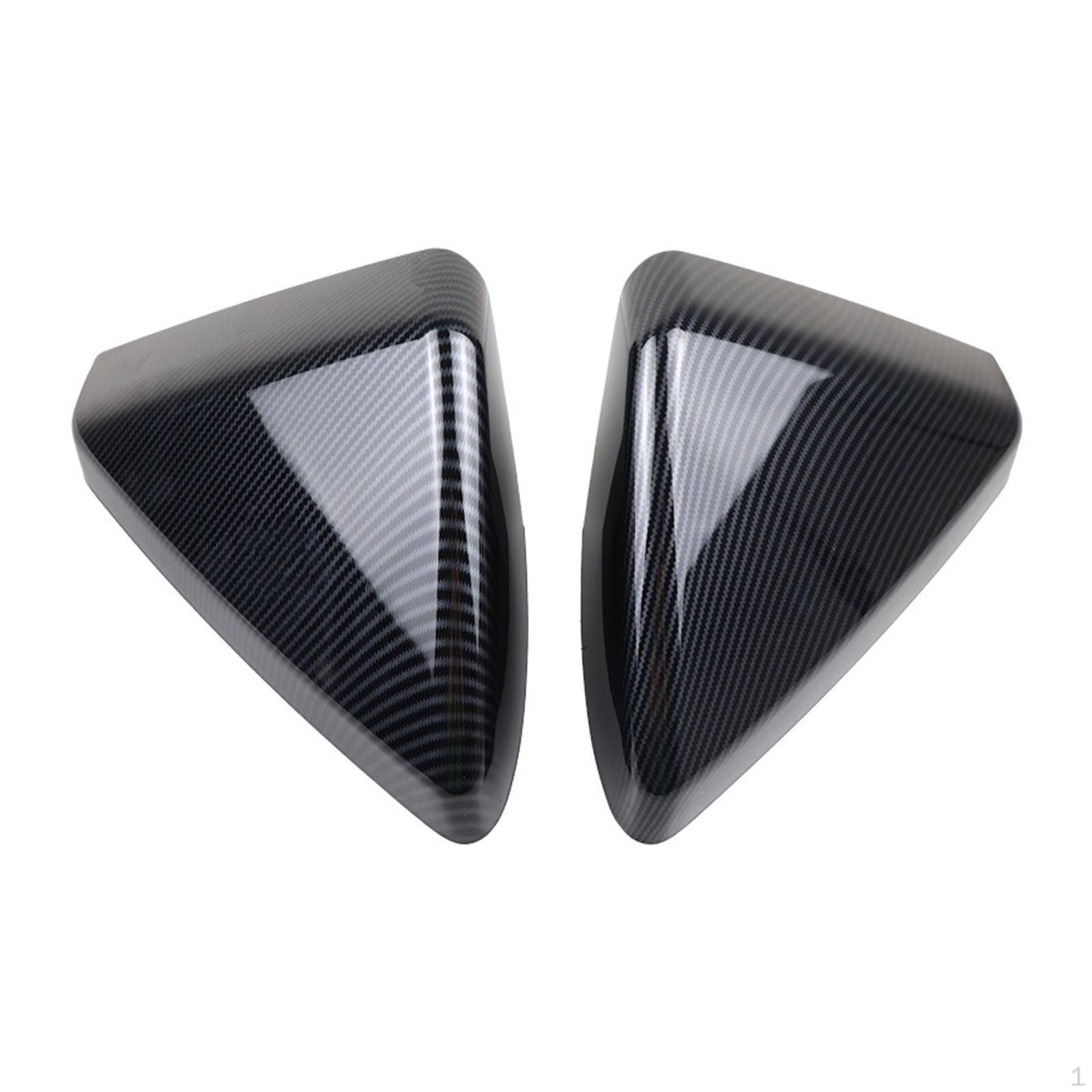 

2 Pieces Car Side Mirror Cover Caps Door Housings Replacement Easy to Install Professional Bright