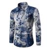 Fashion Mens Summer Casual Dress Shirt With Vibrant Floral Design And Comfortable Cotton Blended Fabric