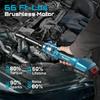Seesii 6,3'' Verlängertes Elektrisches Ratsche-Schraubenschlüssel-Set 21V 3/8" Akku-Elektroschrauber 80Nm Winkel-Schraubenschlüssel für Makita 18V Batteriepin